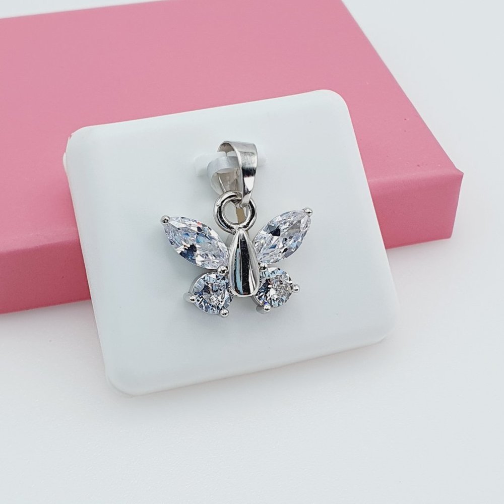 925 Sterling Silver Cubic Zirconia Pendant, U19254450 - Picture 10 of 11